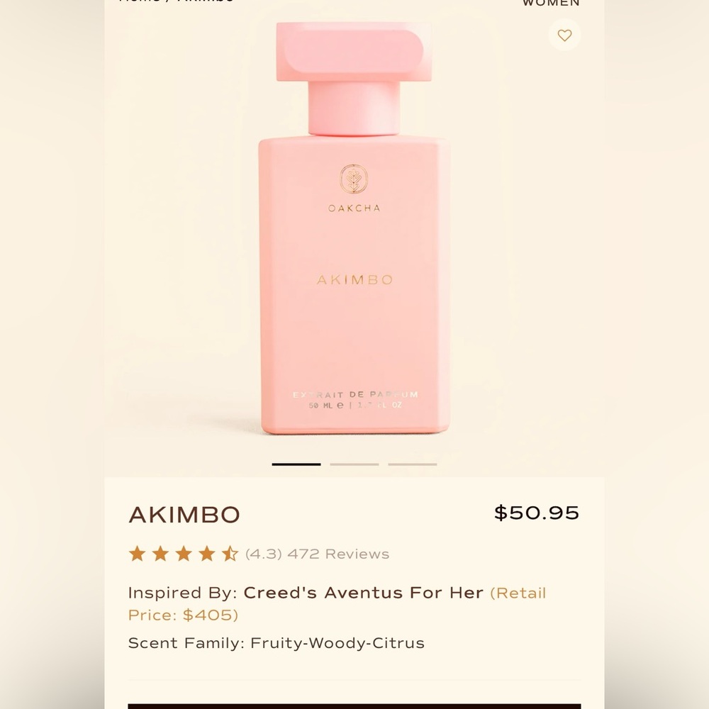 Akimbo Pink Perfume by Oakcha
